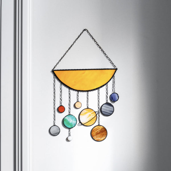Planets Stained Glass Suncatcher
