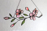 Sakura Twig Branch Stained Glass