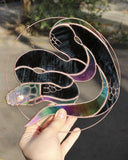 Python Stained Glass Suncatcher – Snake Nature Panel Décor