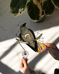 Raven Halloween Suncatcher