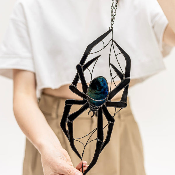 Spider Stained Glass Suncatcher