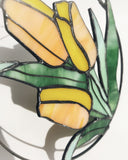 Red Tulip Stained Glass Suncatcher – Mother's Day Gift