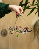Sakura Twig Branch Stained Glass