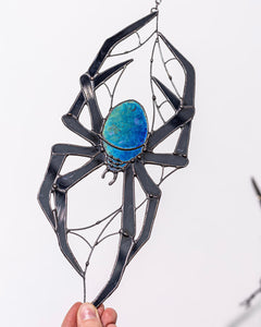 Spider Stained Glass Suncatcher